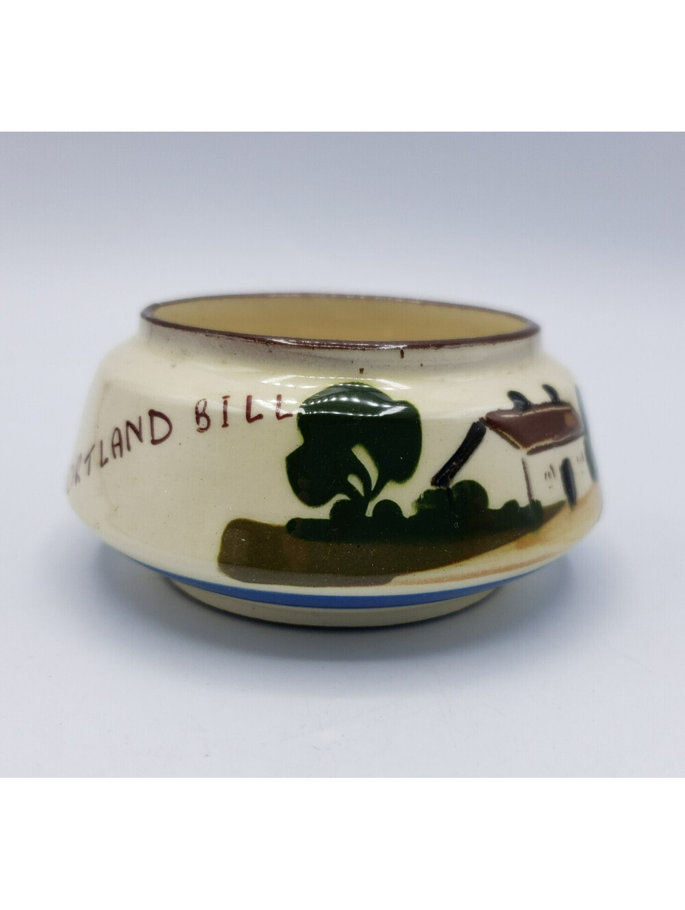 Vintage Torquay Pottery Motto Ware Bowl Pot Portland Bill Sugar Jam Jar Idiom